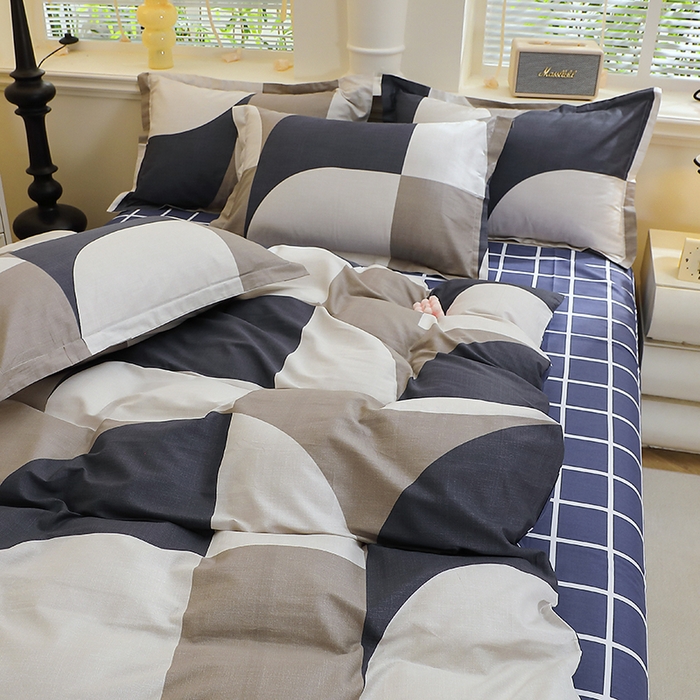 91家纺网 家纺一手货源 找家纺 牧笛缘家纺 2025新款全棉12868四件套路易斯