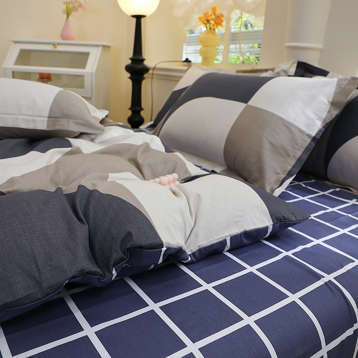 91家纺网 家纺一手货源 找家纺 牧笛缘家纺 2025新款全棉12868四件套路易斯