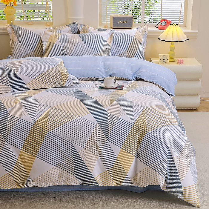 91家纺网 家纺一手货源 找家纺 牧笛缘家纺 2025新款全棉12868单被套简约生活