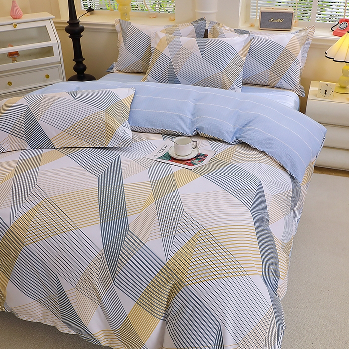 91家纺网 家纺一手货源 找家纺 牧笛缘家纺 2025新款全棉12868单被套简约生活