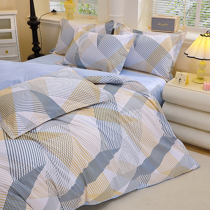 91家纺网 家纺一手货源 找家纺 牧笛缘家纺 2025新款全棉12868单被套简约生活