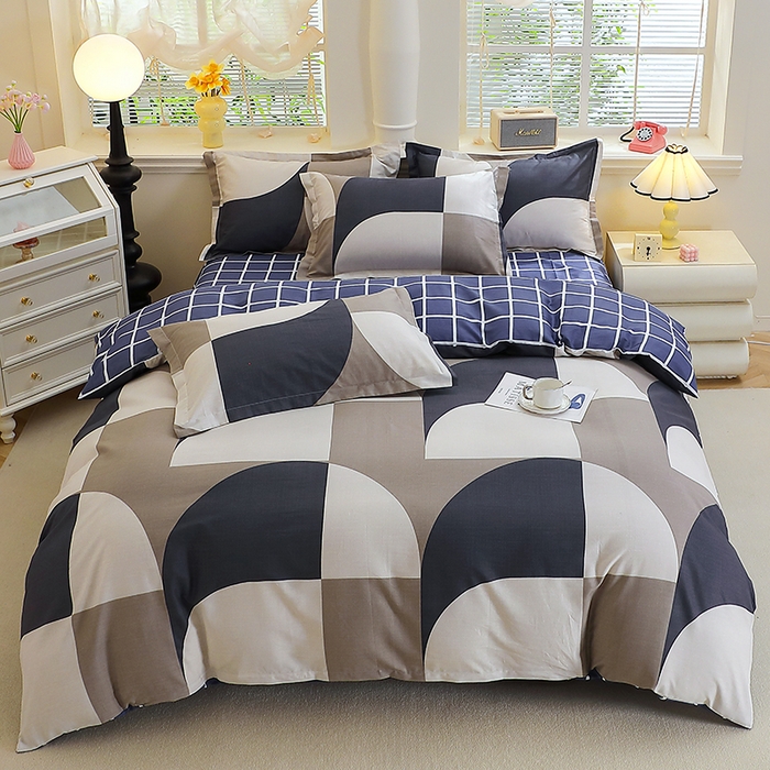 91家纺网 家纺一手货源 找家纺 牧笛缘家纺 2025新款全棉12868单被套路易斯