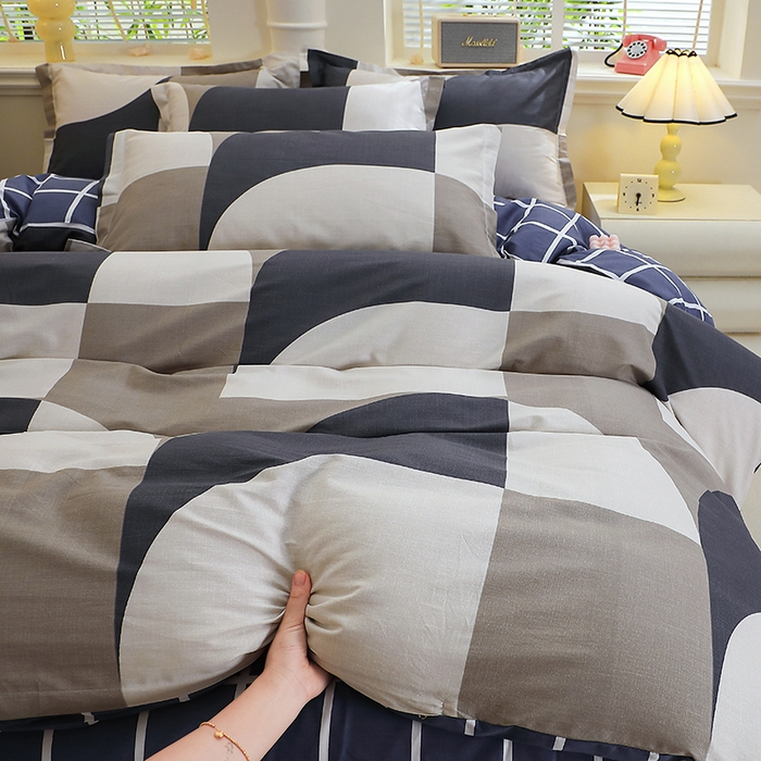 91家纺网 家纺一手货源 找家纺 牧笛缘家纺 2025新款全棉12868单被套路易斯