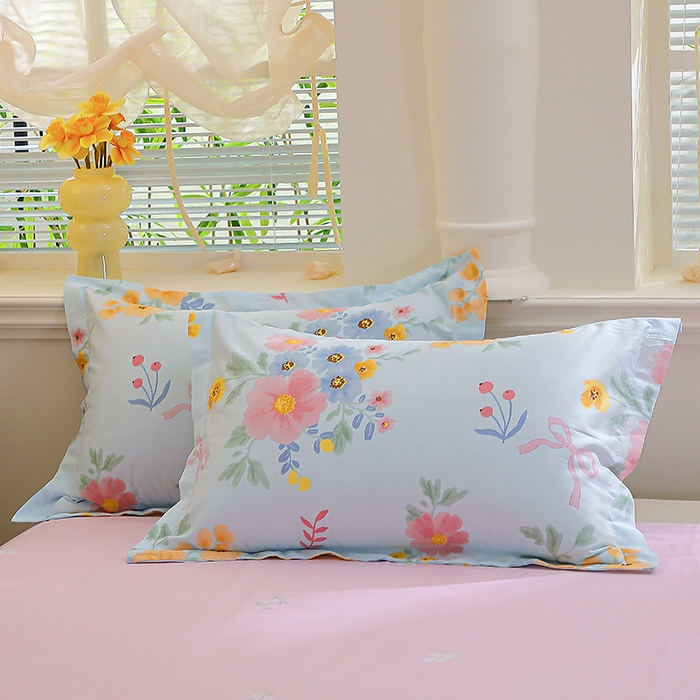 91家纺网 家纺一手货源 找家纺 （总）牧笛缘家纺 2025新款全棉12868单枕套