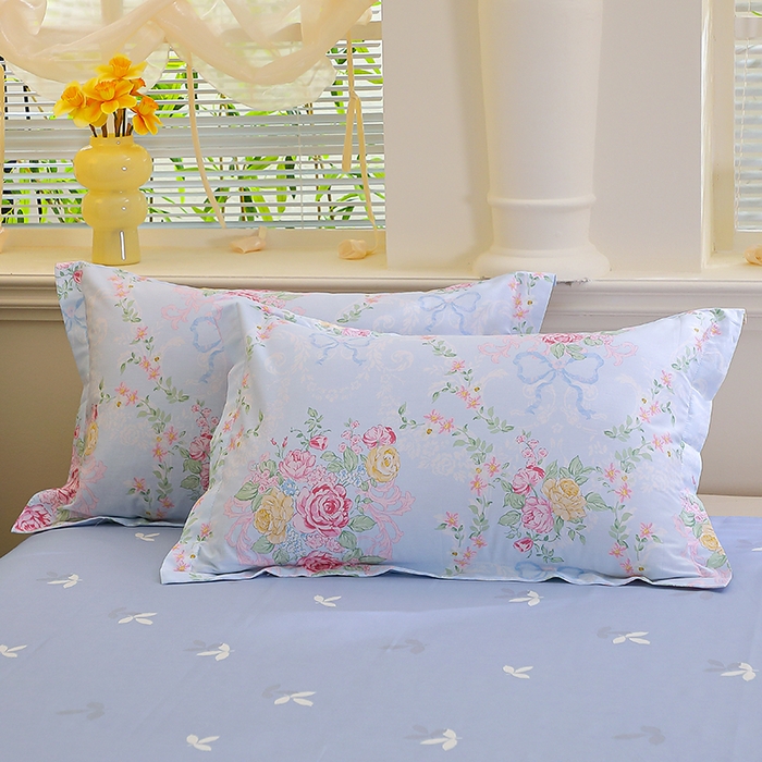 91家纺网 家纺一手货源 找家纺 （总）牧笛缘家纺 2025新款全棉12868单枕套