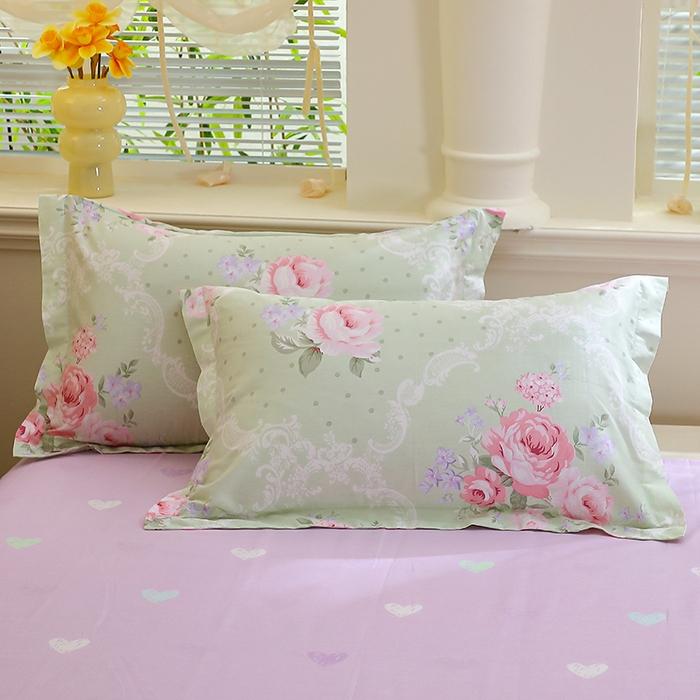 91家纺网 家纺一手货源 找家纺 （总）牧笛缘家纺 2025新款全棉12868单枕套