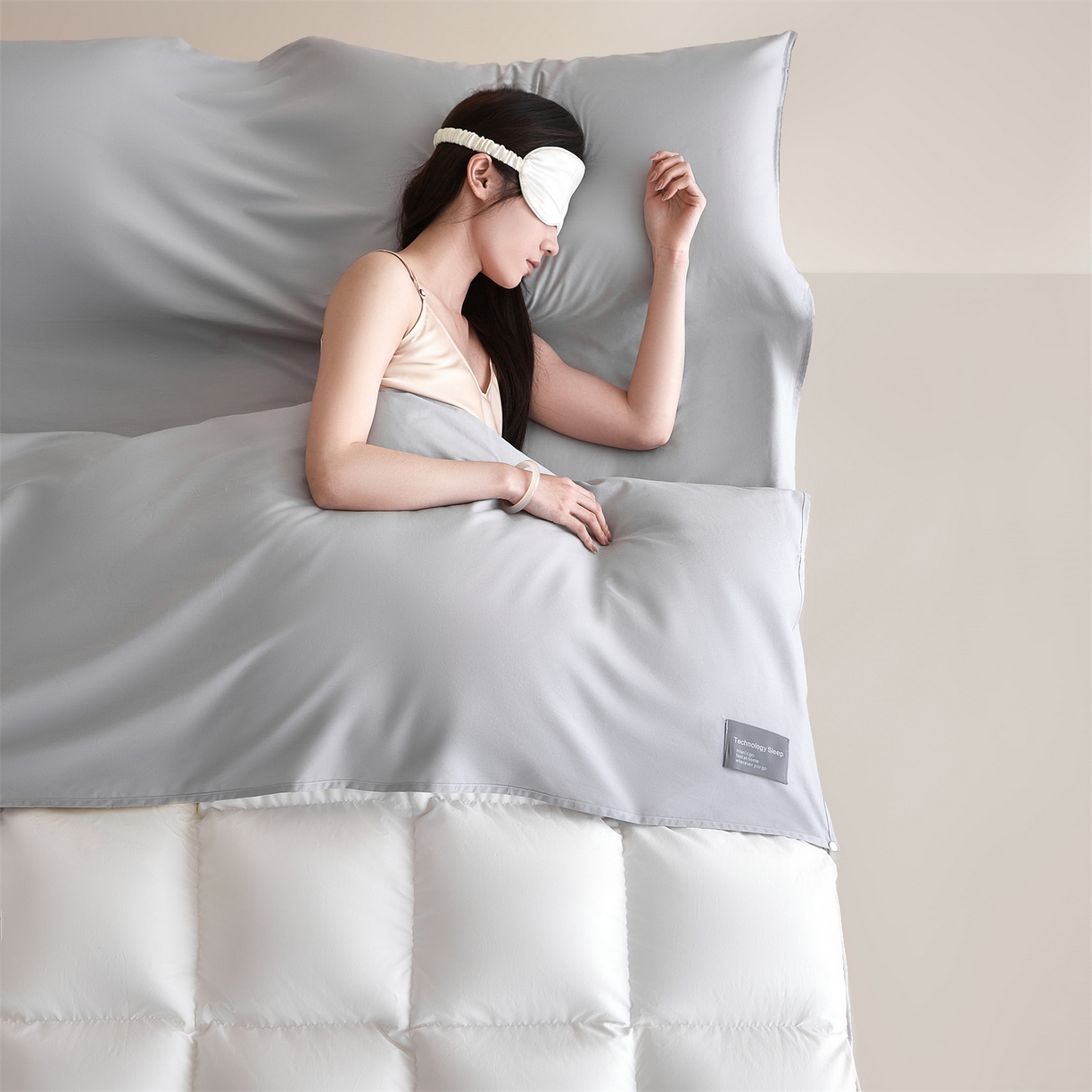 91家纺网 家纺一手货源 找家纺 （总）优眠坊 2025新款全棉13372酒店隔脏旅行睡袋纯棉出差旅行床单便携式被套