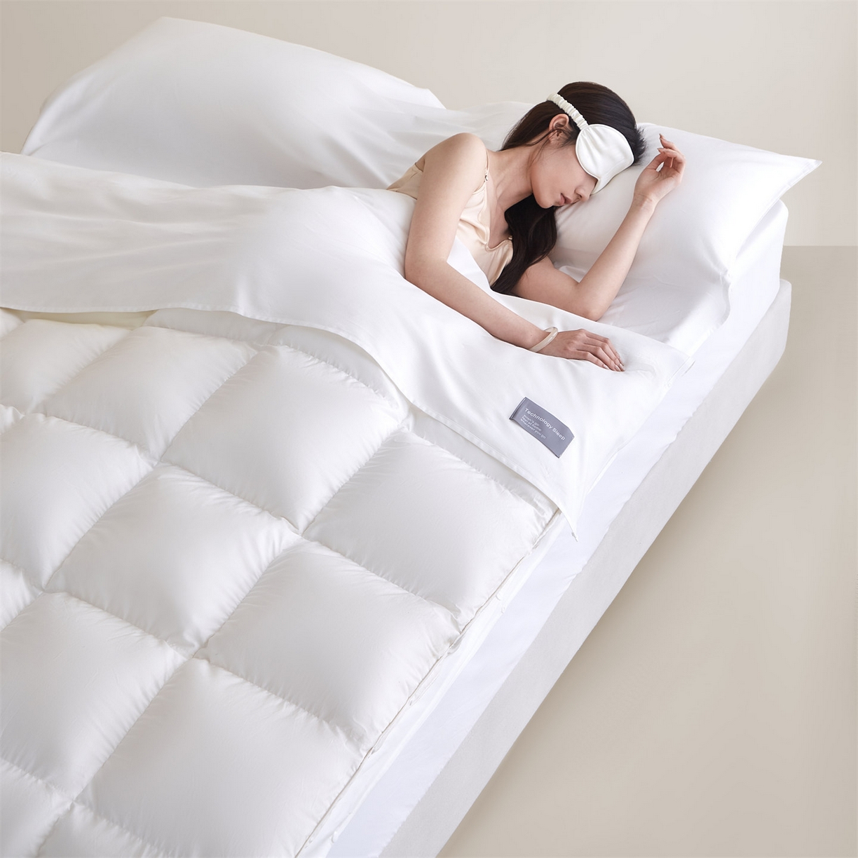 91家纺网 家纺一手货源 找家纺 优眠坊 2025新款全棉13372酒店隔脏旅行睡袋纯棉出差旅行床单便携式被套 隔脏旅睡-山茶白