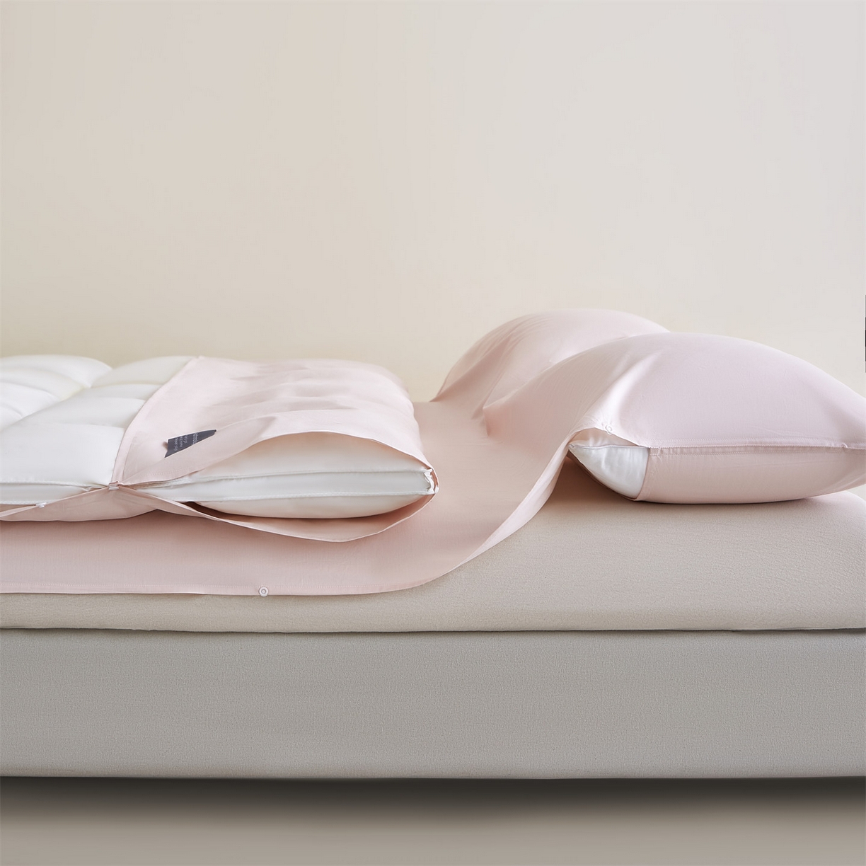 91家纺网 家纺一手货源 找家纺 优眠坊 2025新款全棉13372酒店隔脏旅行睡袋纯棉出差旅行床单便携式被套 隔脏旅睡-蔷薇粉