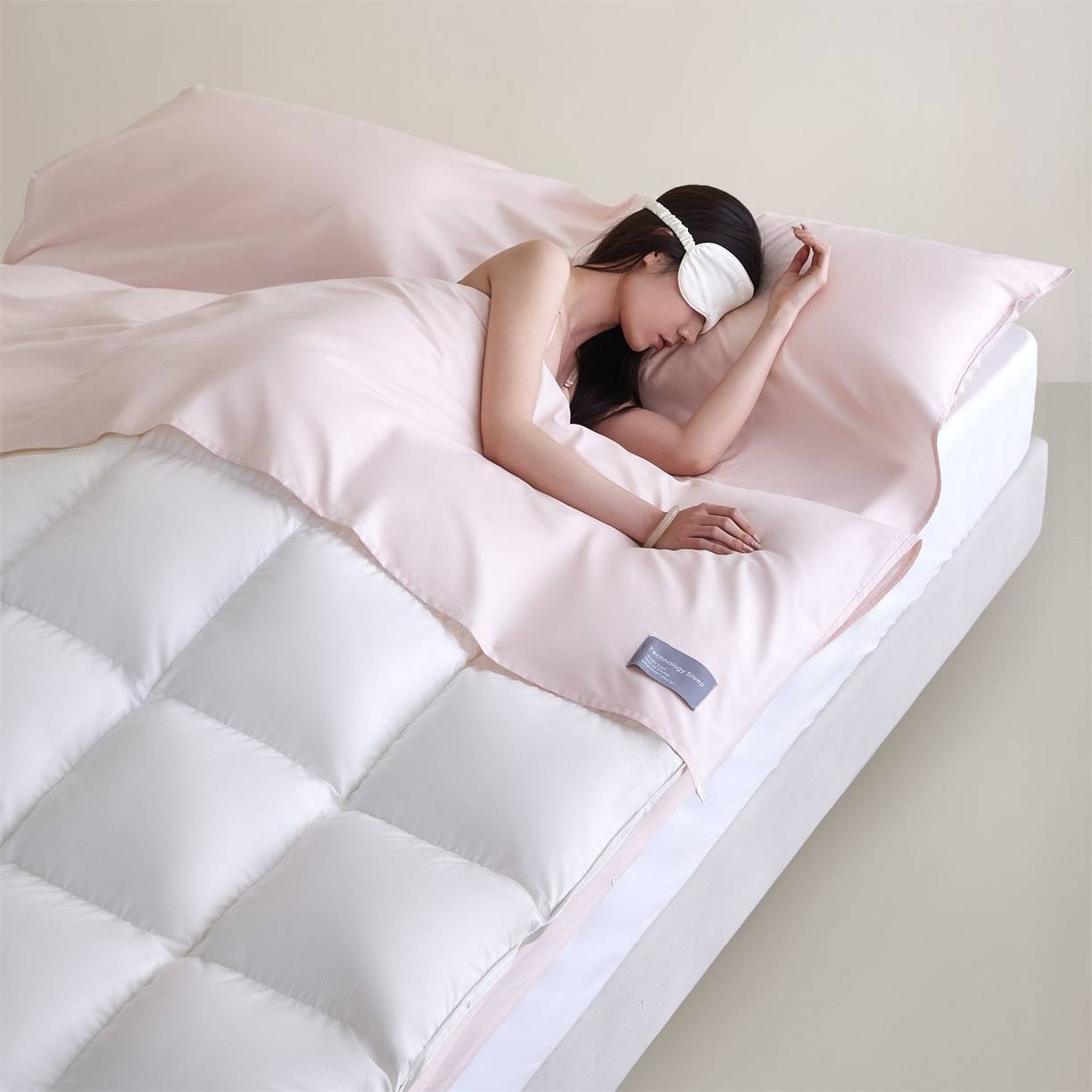 91家纺网 家纺一手货源 找家纺 优眠坊 2025新款全棉13372酒店隔脏旅行睡袋纯棉出差旅行床单便携式被套 隔脏旅睡-蔷薇粉