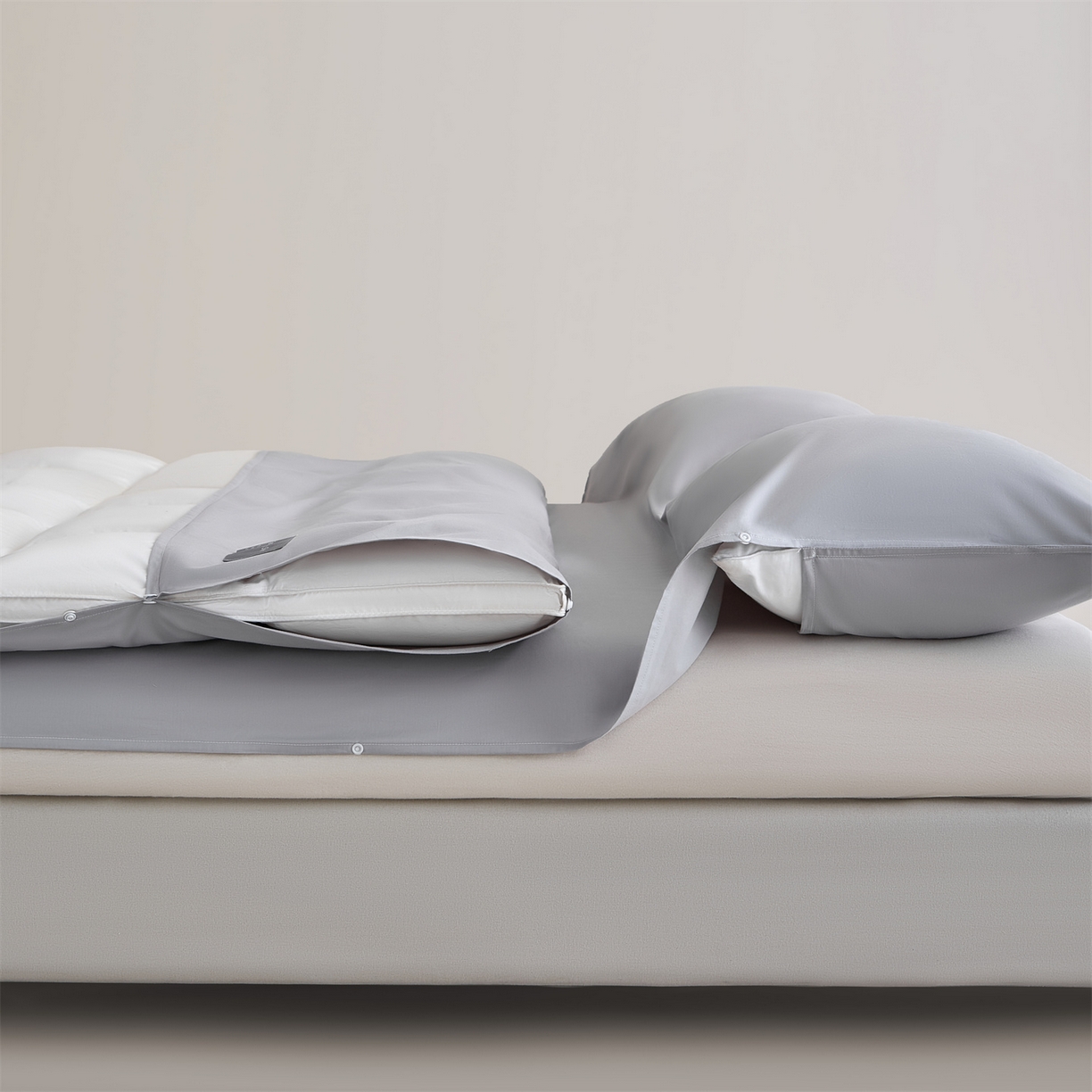 91家纺网 家纺一手货源 找家纺 优眠坊 2025新款全棉13372酒店隔脏旅行睡袋纯棉出差旅行床单便携式被套 隔脏旅睡-月影灰