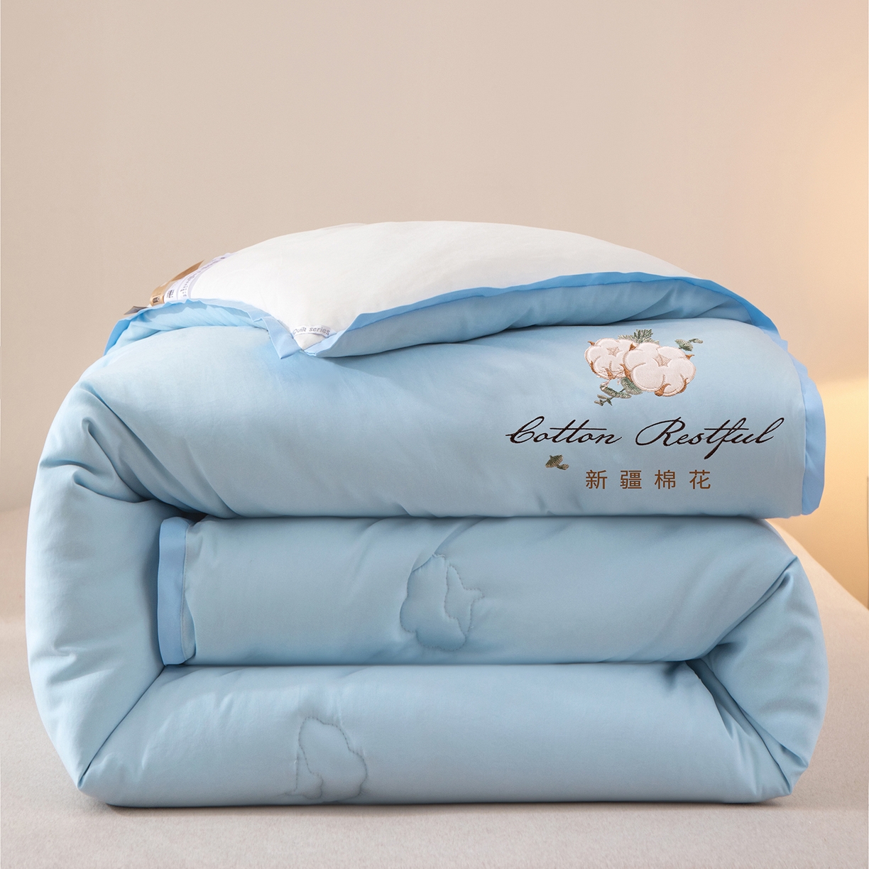 91家纺网 家纺一手货源 找家纺 （总）衿成家纺 2025新款如沐暖阳新疆棉花被子被芯