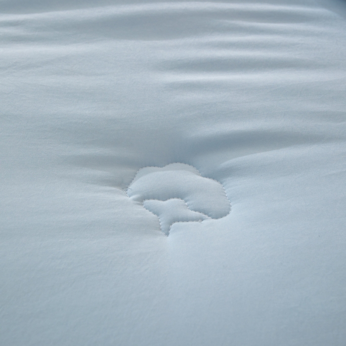 91家纺网 家纺一手货源 找家纺 衿成家纺 2025新款如沐暖阳新疆棉花被子被芯 蓝拼白