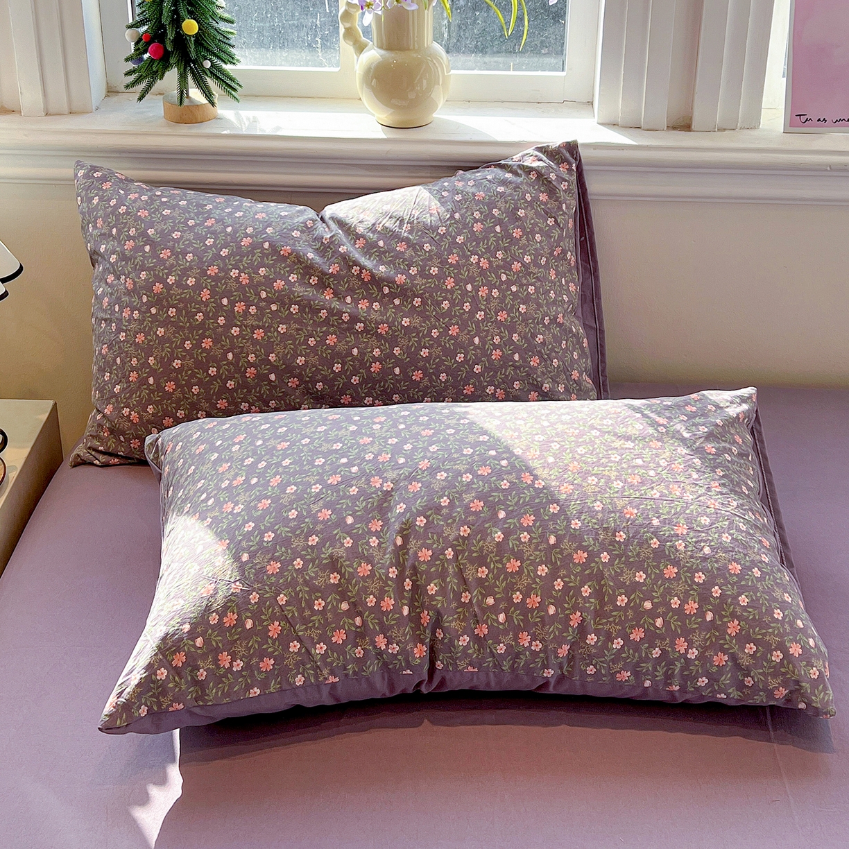 91家纺网 家纺一手货源 找家纺 富米莱（原臻工厂） 2025新款A类古法水洗仿棉云感纱四件套 花絮