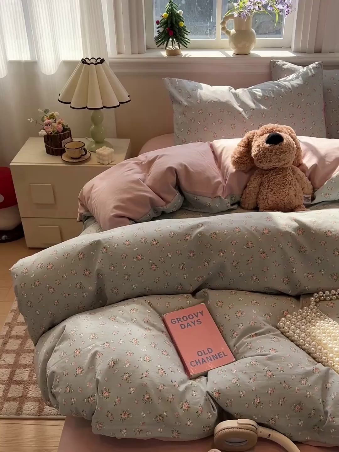 91家纺网 家纺一手货源 找家纺 富米莱（原臻工厂） 2025新款A类古法水洗仿棉云感纱四件套 莉莉安