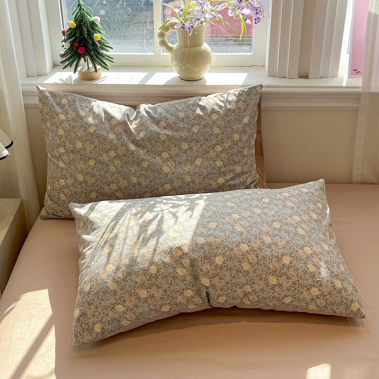 91家纺网 家纺一手货源 找家纺 富米莱（原臻工厂） 2025新款A类古法水洗仿棉云感纱四件套 森屿