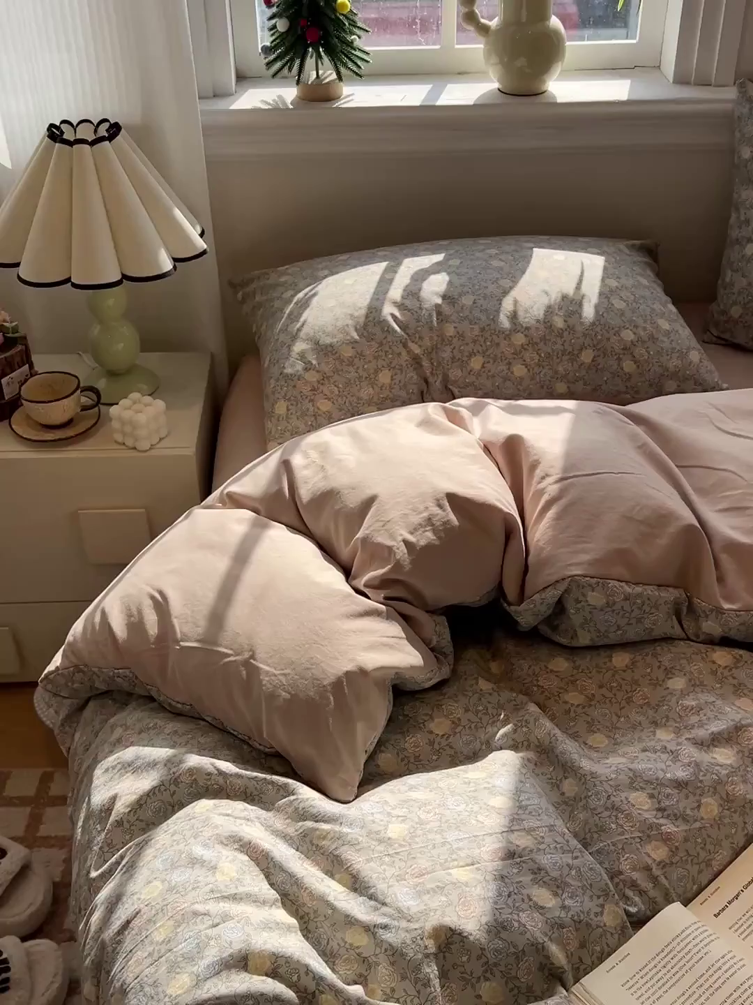 91家纺网 家纺一手货源 找家纺 富米莱（原臻工厂） 2025新款A类古法水洗仿棉云感纱四件套 森屿