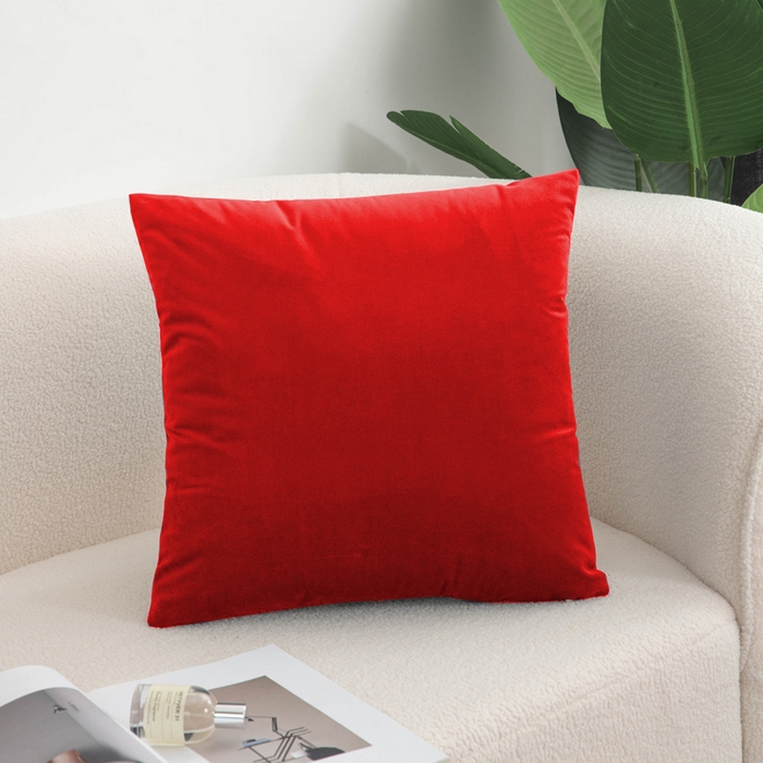 91家纺网 家纺一手货源 找家纺 （总）新奇异 2025新款纯色绒麻抱枕靠垫 （支持定制）