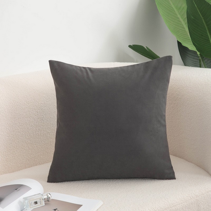 91家纺网 家纺一手货源 找家纺 （总）新奇异 2025新款纯色绒麻抱枕靠垫 （支持定制）