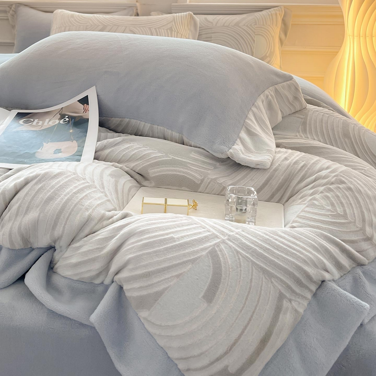 91家纺网 家纺一手货源 找家纺 （总） 2025冬季热款A类加厚雕花牛奶绒四件套双面保暖刺绣被套珊瑚绒床单床上用品