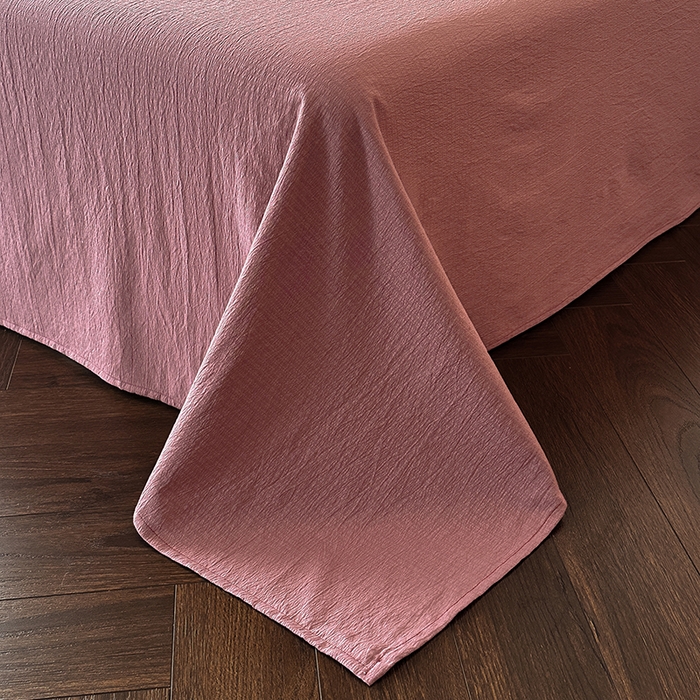 91家纺网 家纺一手货源 找家纺 （总）遇见家居生活馆 2025新款亚麻双层纱印花四件套-往事