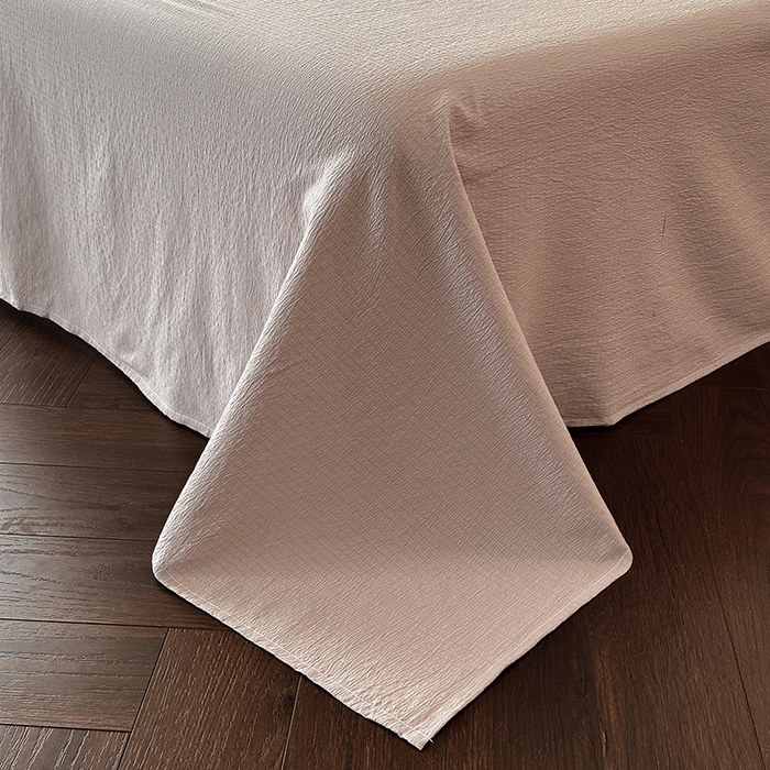 91家纺网 家纺一手货源 找家纺 遇见家居生活馆 2025新款亚麻双层纱印花四件套-往事 往事-复古咖