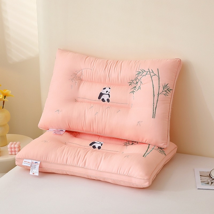 91家纺网 家纺一手货源 找家纺 （总）佳尚枕芯 2025新款立体亲肤枕芯熊猫定型枕芯枕头