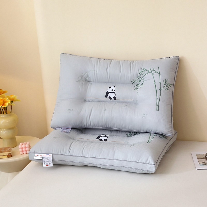 91家纺网 家纺一手货源 找家纺 （总）佳尚枕芯 2025新款立体亲肤枕芯熊猫定型枕芯枕头