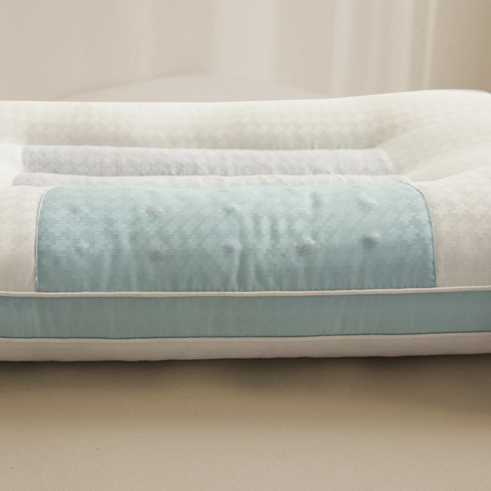 91家纺网 家纺一手货源 找家纺 （总）佳尚枕芯 2025新款Value提花-决明子护颈款云柔舒适枕枕头枕芯