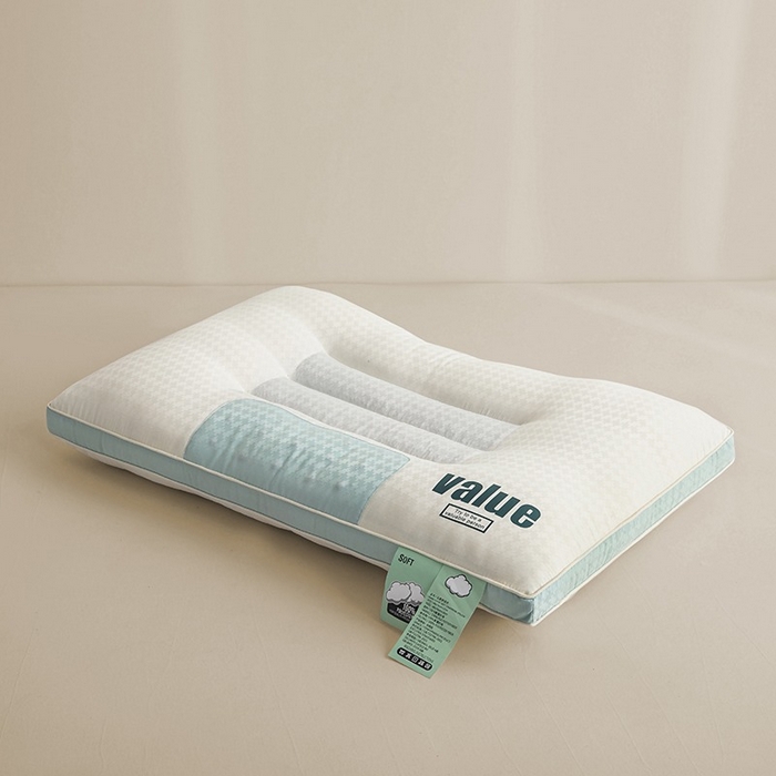 91家纺网 家纺一手货源 找家纺 （总）佳尚枕芯 2025新款Value提花-决明子护颈款云柔舒适枕枕头枕芯