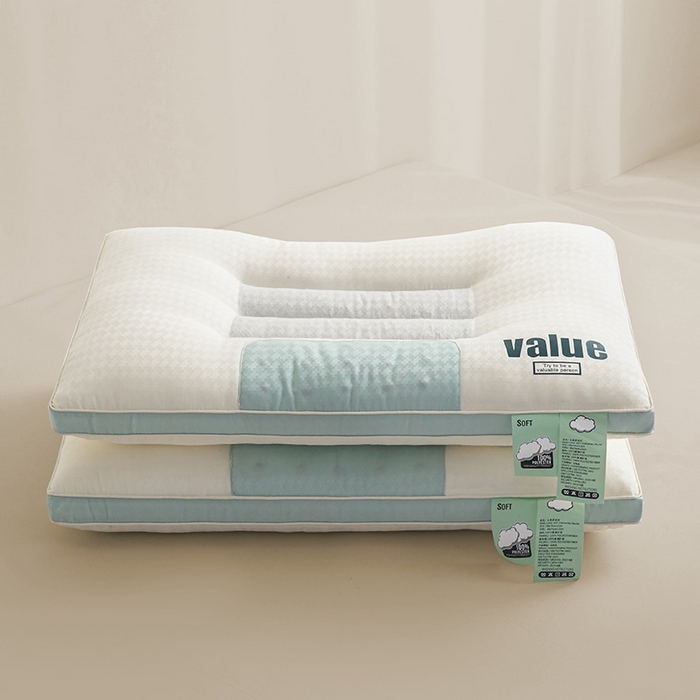 91家纺网 家纺一手货源 找家纺 （总）佳尚枕芯 2025新款Value提花-决明子护颈款云柔舒适枕枕头枕芯