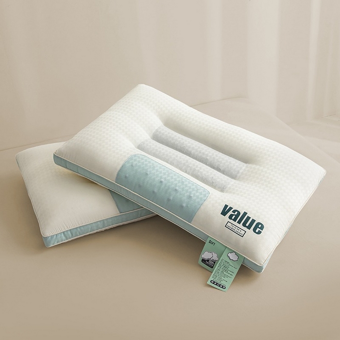 91家纺网 家纺一手货源 找家纺 （总）佳尚枕芯 2025新款Value提花-决明子护颈款云柔舒适枕枕头枕芯