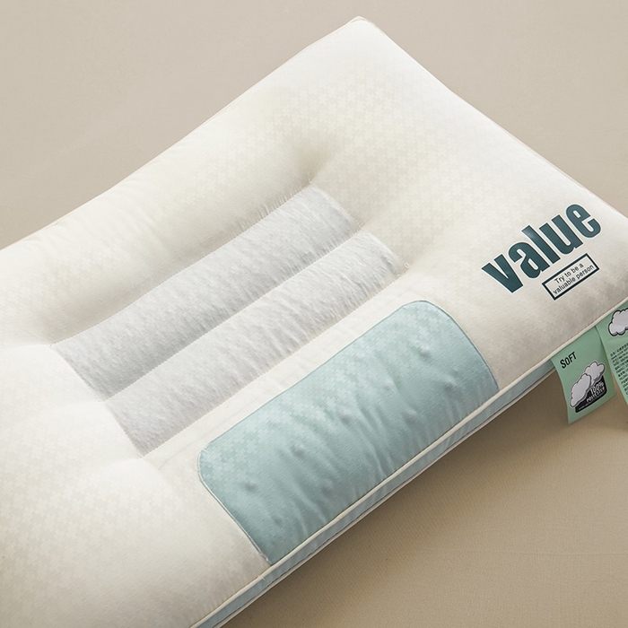 91家纺网 家纺一手货源 找家纺 （总）佳尚枕芯 2025新款Value提花-决明子护颈款云柔舒适枕枕头枕芯