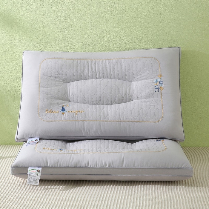 91家纺网 家纺一手货源 找家纺 佳尚枕芯 2025新款步步高升枕枕头枕芯 步步高升枕-星灰