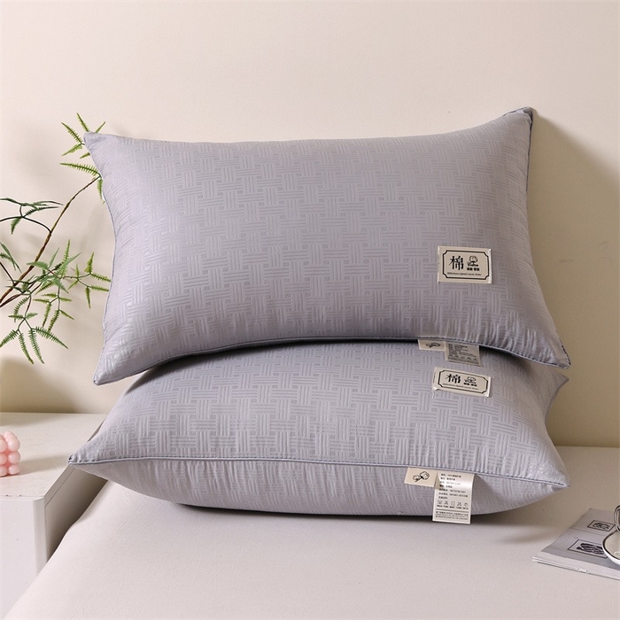 91家纺网 家纺一手货源 找家纺 佳尚枕芯 2025新款超柔棉舒弹护颈枕枕头枕芯 灰色