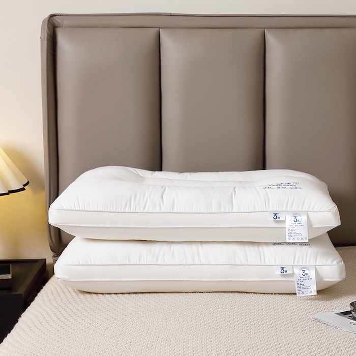 91家纺网 家纺一手货源 找家纺 佳尚枕芯 2025新款全棉纯棉三防家用可水洗防水防污渍护颈椎助睡眠枕头枕芯 纯棉三防护颈定型枕