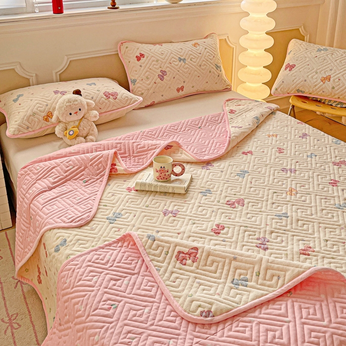 91家纺网 家纺一手货源 找家纺 （总）羽爱 2025新款棉加绒床盖套件