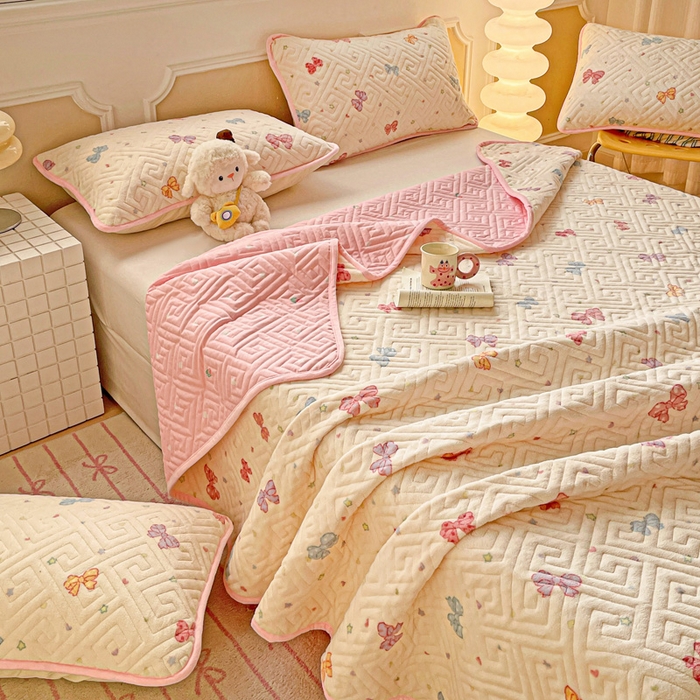 91家纺网 家纺一手货源 找家纺 （总）羽爱 2025新款棉加绒床盖套件