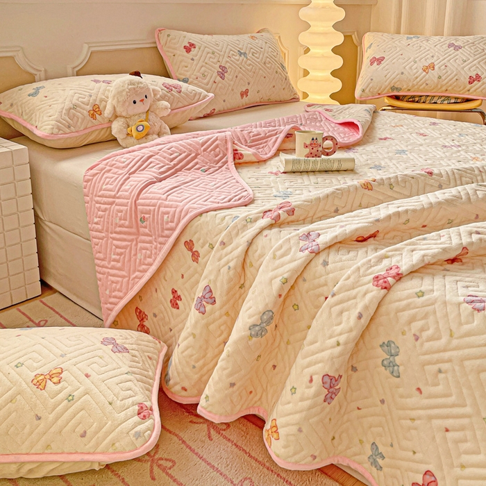 91家纺网 家纺一手货源 找家纺 （总）羽爱 2025新款棉加绒床盖套件