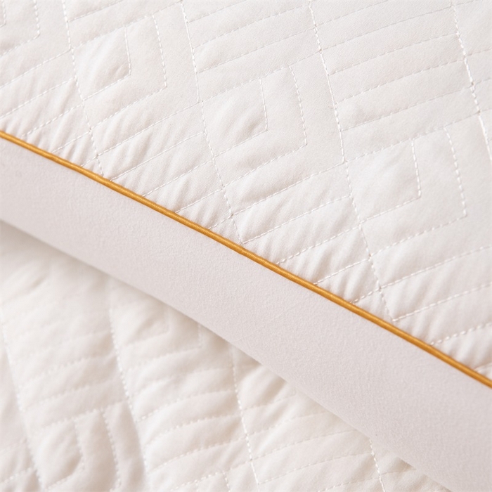 91家纺网 家纺一手货源 找家纺 （总）佳尚枕芯 2025新款大豆蛋白单边针织绗绣枕枕头枕芯