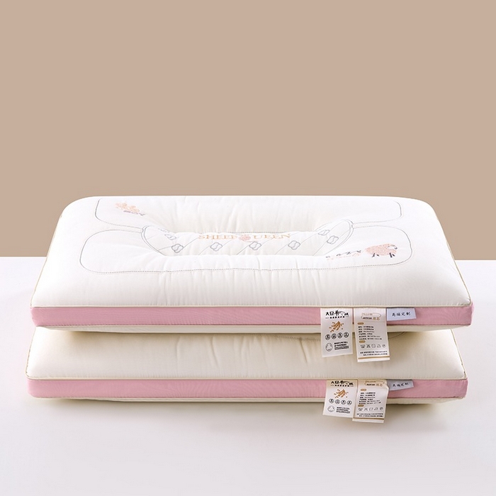 91家纺网 家纺一手货源 找家纺 佳尚枕芯 2025新款大豆羊绒枕枕头枕芯 大豆羊绒枕-白色