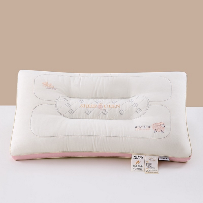 91家纺网 家纺一手货源 找家纺 佳尚枕芯 2025新款大豆羊绒枕枕头枕芯 大豆羊绒枕-白色