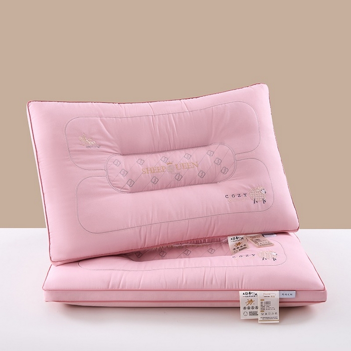 佳尚枕芯 2025新款大豆羊绒枕枕头枕芯 大豆羊绒枕-粉色