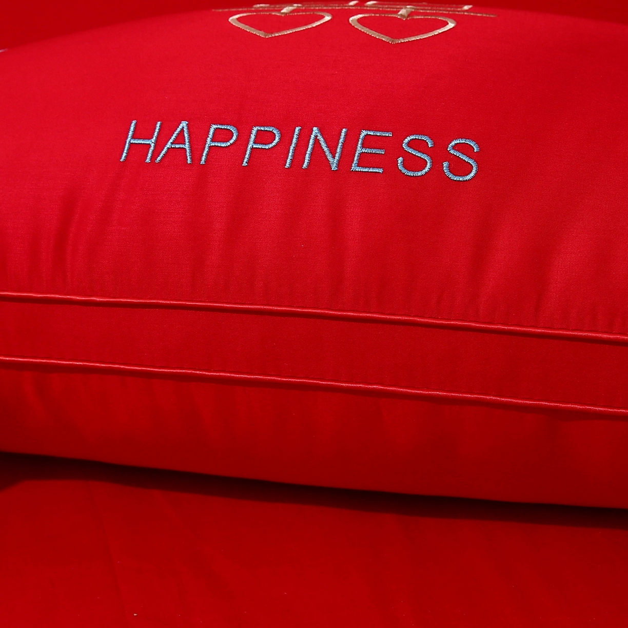 91家纺网 家纺一手货源 找家纺 佳尚枕芯 2025新款婚庆枕大红枕芯结婚专用枕头枕芯 双喜临门