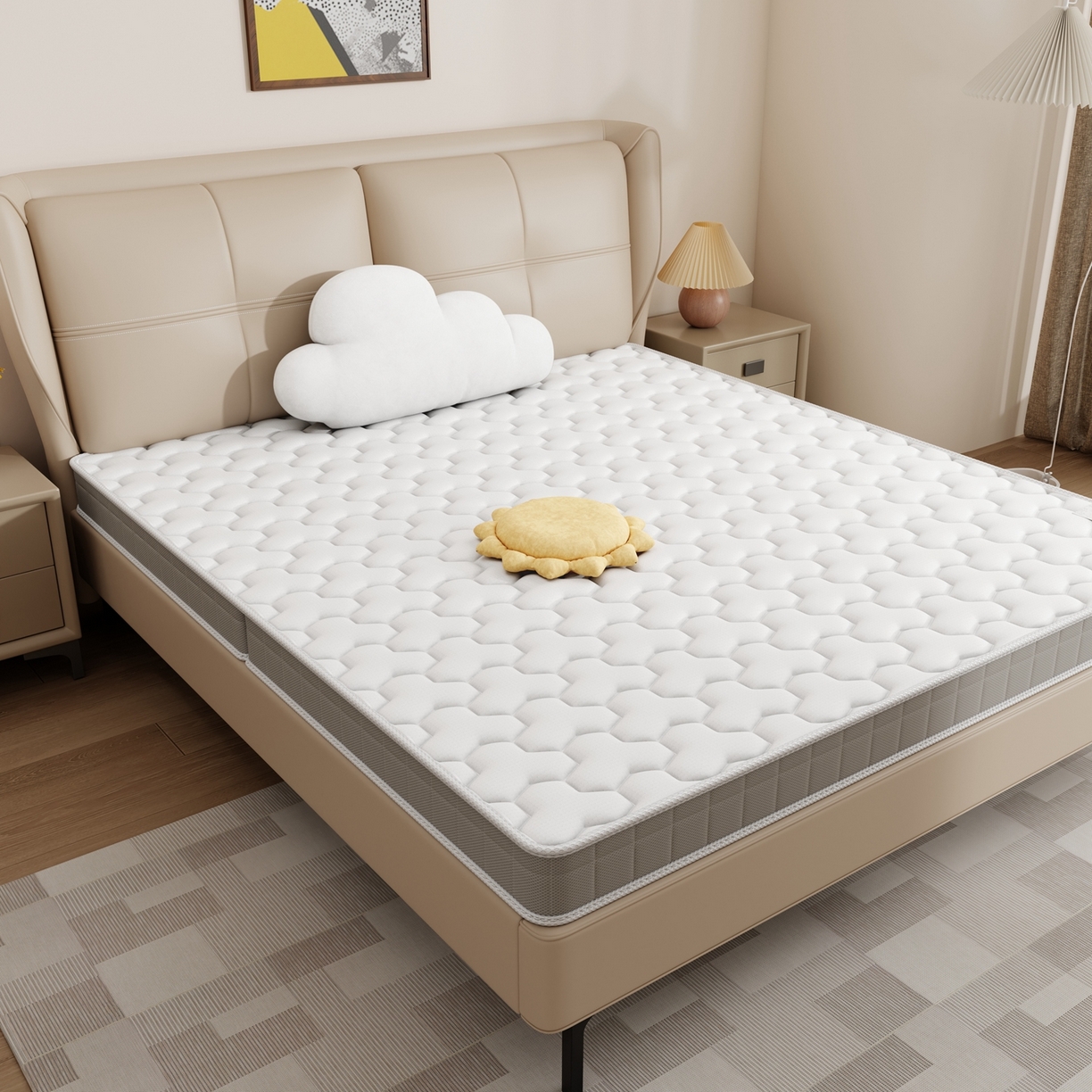 91家纺网 家纺一手货源 找家纺 时奥家纺 2025新款护颈椰棕床垫-Z01 7分棕(8cm)