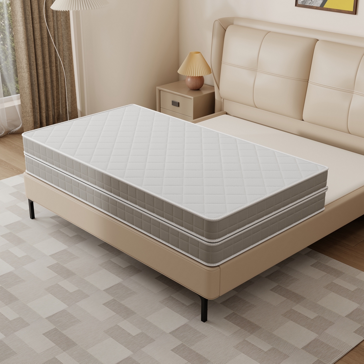 91家纺网 家纺一手货源 找家纺 时奥家纺 2025新款护颈椰棕床垫-Z01 7分棕+3分乳胶(11cm)