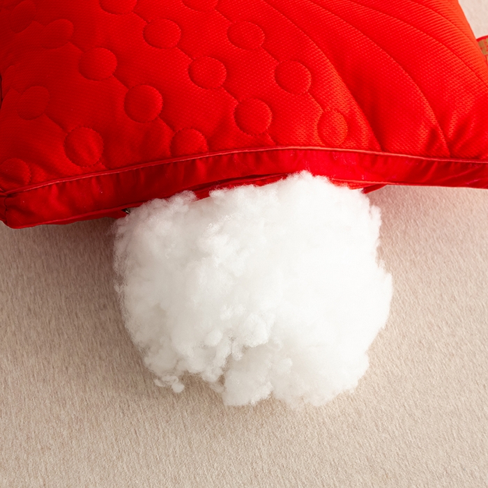 91家纺网 家纺一手货源 找家纺 佳尚枕芯 2025新款全棉纯棉婚庆护颈椎助眠大红色陪嫁家用枕头枕芯 大囍款