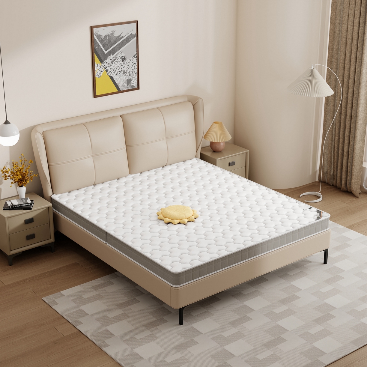 91家纺网 家纺一手货源 找家纺 时奥家纺 2025新款护颈椰棕床垫-Z01 10分棕+3分乳胶(15cm)