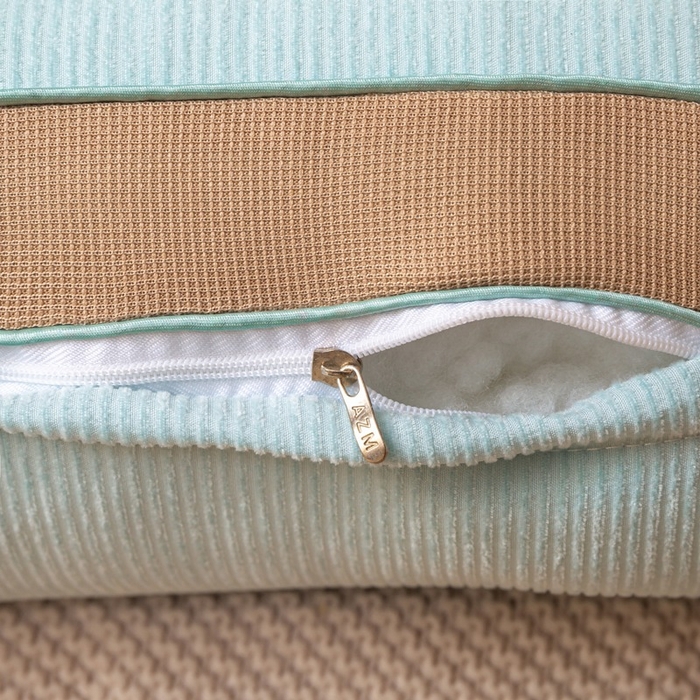 91家纺网 家纺一手货源 找家纺 佳尚枕芯 2025新款姜舒暖护颈枕枕头枕芯 蓝色