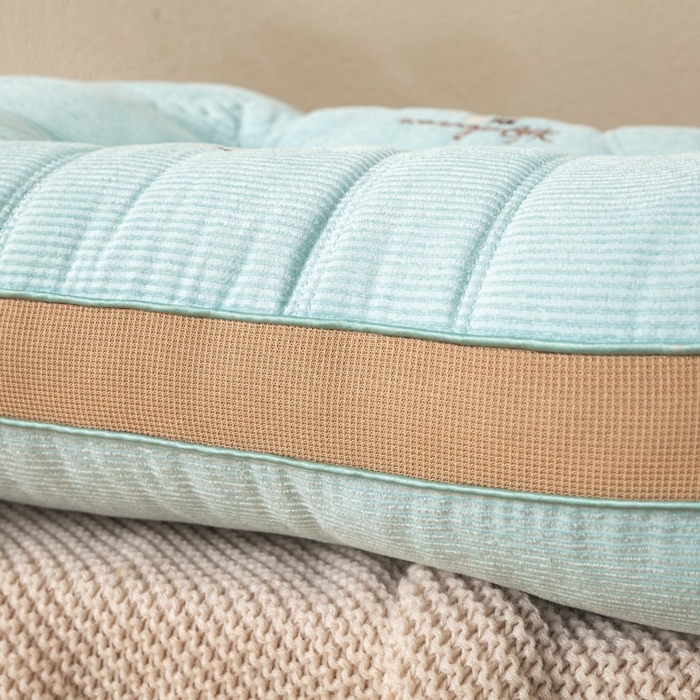 91家纺网 家纺一手货源 找家纺 佳尚枕芯 2025新款姜舒暖护颈枕枕头枕芯 蓝色